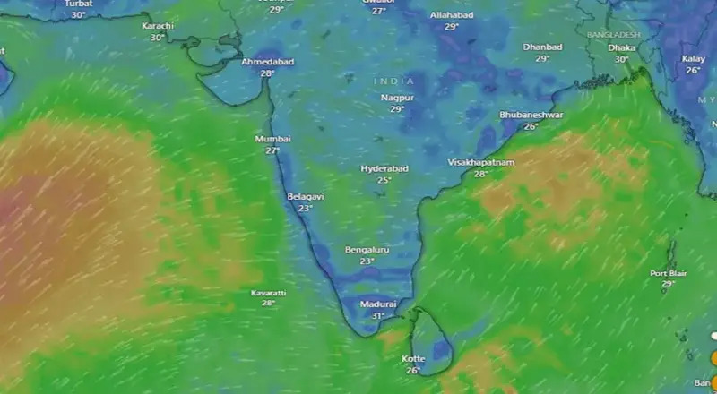 வங்கக்கடலில் குறைந்த காற்றழுத்த தாழ்வு பகுதி உருவாகி இருப்பதாக இந்திய வானிலை ஆய்வு மையம்  தகவல்