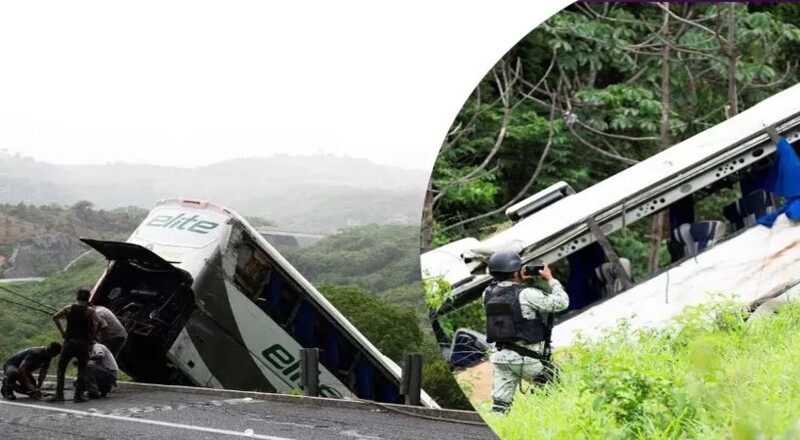 மெக்சிகோவில் பேருந்து கவிழ்ந்து விபத்துக்குள்ளானதில் இந்தியர்கள் உட்பட 18 பேர் உயிரிழப்பு