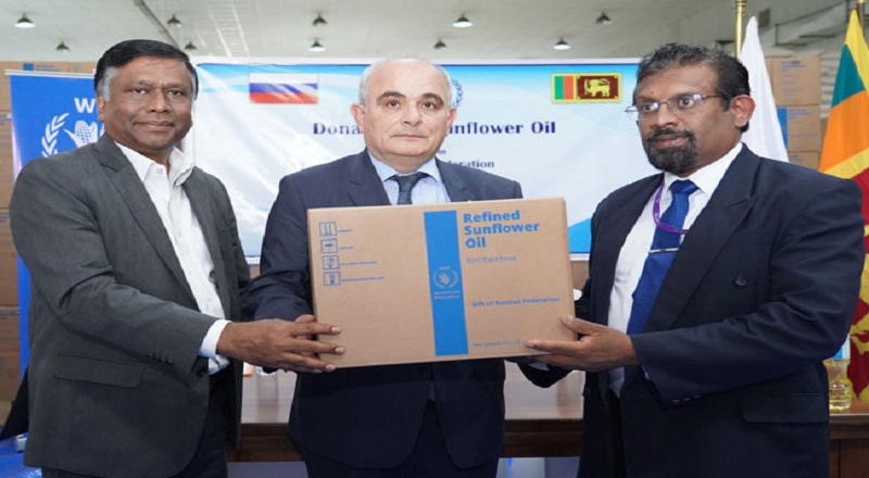 இலங்கைக்கு சூரிய காந்தி எண்ணெயை வழங்கிய ரஷ்யா!