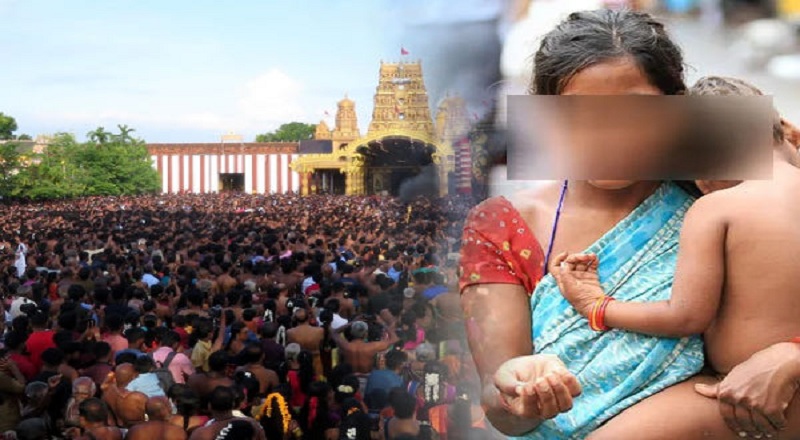 நல்லூர் தேர்த்  திருவிழாவில் யாசகம் பெற பெற்றோர்களுடன் வந்த குழந்தை மாயம்!