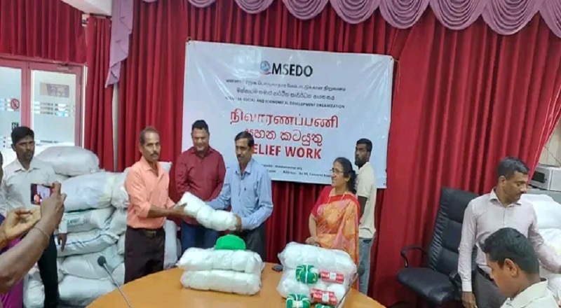 மண்டோஸ் புயலால் பாதிக்கப்பட்டவர்களுக்கு நிவாரணம் வழங்கிவைப்பு!