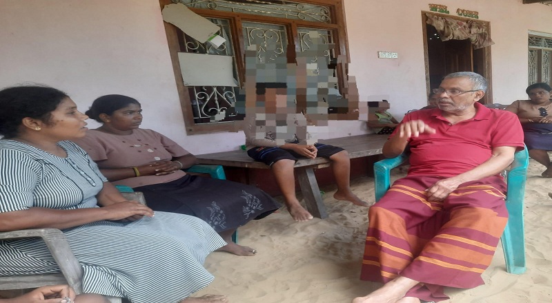 லண்டன் செல்ல முயன்று உயிரிழந்த சண்முகராசா டினேஸின் குடும்பத்தினருக்கு தியாகி தியாகேந்திரன் வாமதேவா உதவி!