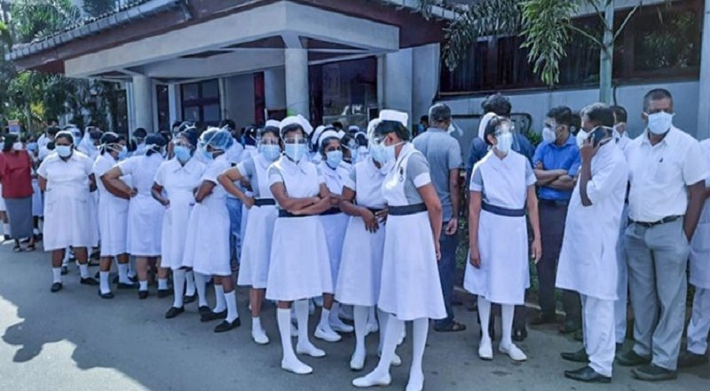 தொடரும் தாதியர்களின் போராட்டம் : ஸ்தம்பிதம் அடையும் சுகாதார சேவைகள்!