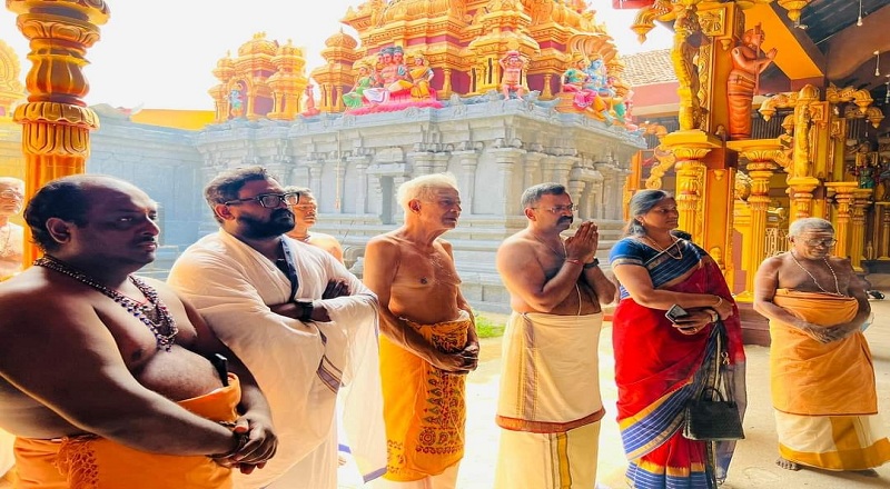 யாழ்ப்பாணம் - பொன்னாலையில் இராமர் திருவடி பதித்த இடத்தில் சிறப்பு பூஜை வழிப்பாடுகள்!
