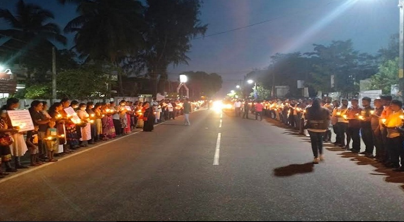 கல்முனையில் ஐந்தாவது நாளாகவும் தொடர்ந்த போராட்டம் : பலர் பங்கேற்பு!