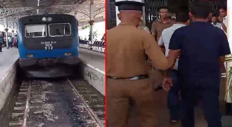 குடித்துவிட்டு ரயிலை ஓட்டிய சாரதி கைது : பதற்றத்தில் பயணிகள்!