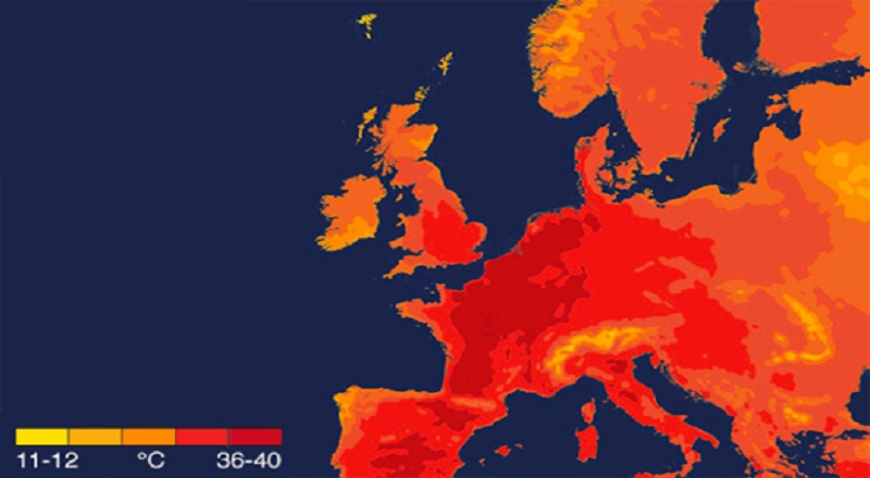 ஐரோப்பிய நாடுகளை வாட்டி வதைக்கும் வெப்பம்!