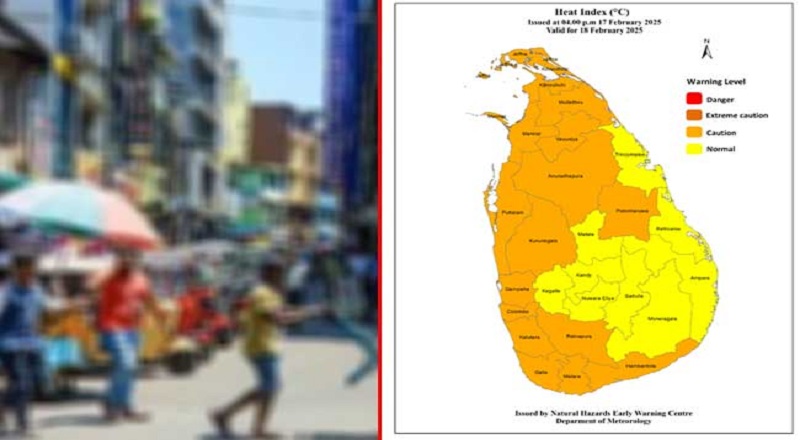 எச்சரிக்கை மட்டத்தை தொட்ட இலங்கையின் வெப்பநிலை : மக்களின் கவனத்திற்கு!