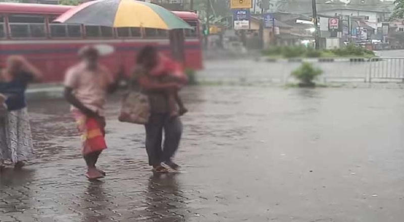 நாட்டின் பல பகுதிகளிலும் தென்மேற்கு பருவப்பெயர்ச்சி மழை!