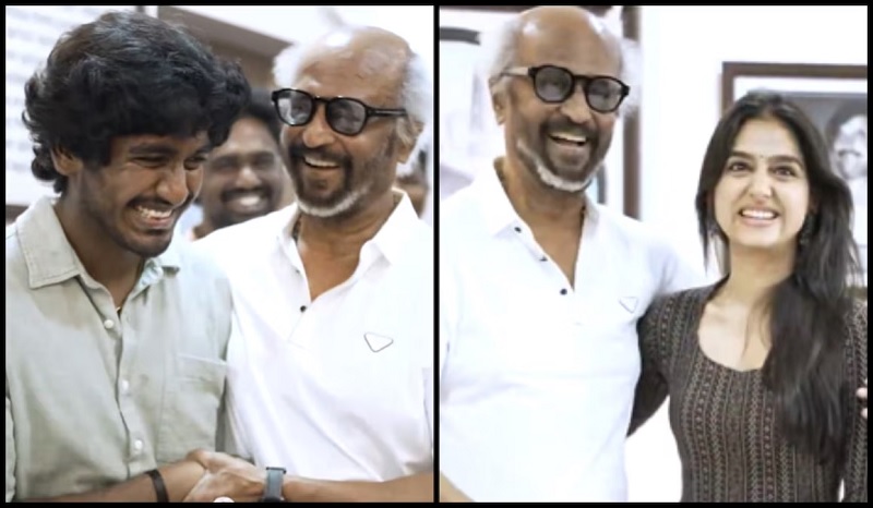 சூப்பர் ஸ்டாரை சந்தித்த வித் லவ் படக்குழுவினர்