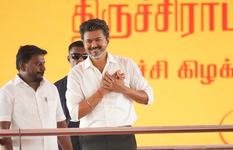 திருச்சி கிழக்கு தொகுதி மக்களுக்கு நன்றி தெரிவித்த தமிழக முதலமைச்சர் விஜய்