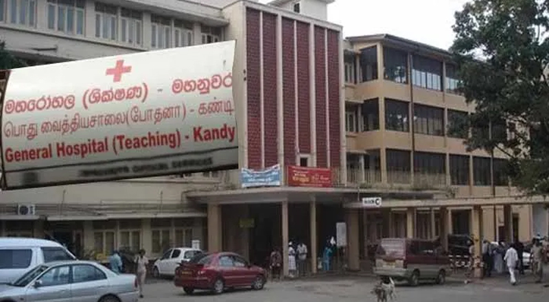 கண்டி வைத்தியசாலையின் 5வது  மாடியிலிருந்து குதித்த கோவிட் நோயாளி 