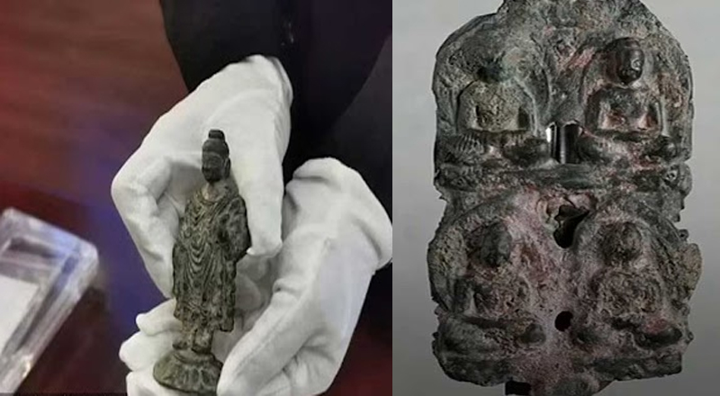 2200 ஆண்டுகள் பழமையான  புத்தர் சிலைகள் கண்டுபிடிப்பு