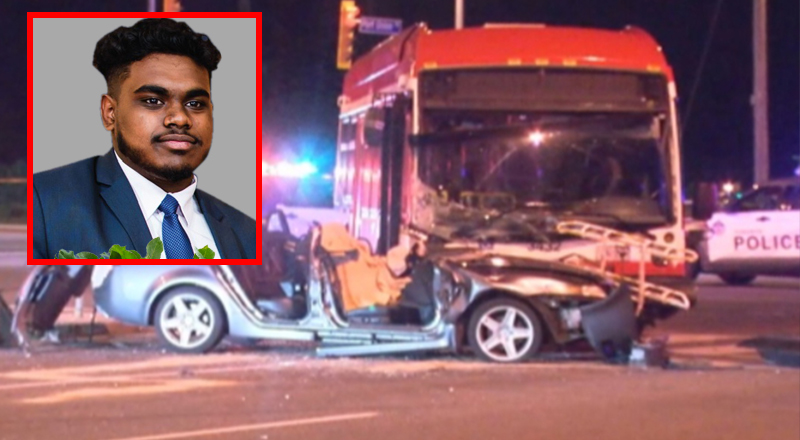 கனடாவில் கோர விபத்து - யாழ்ப்பாண இளைஞன் மரணம்