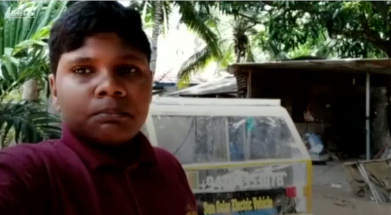 இலங்கை சிறுவன் சோலார் வாகனம் ஒன்றை கண்டுபிடித்து சாதனை படைத்துள்ளான்