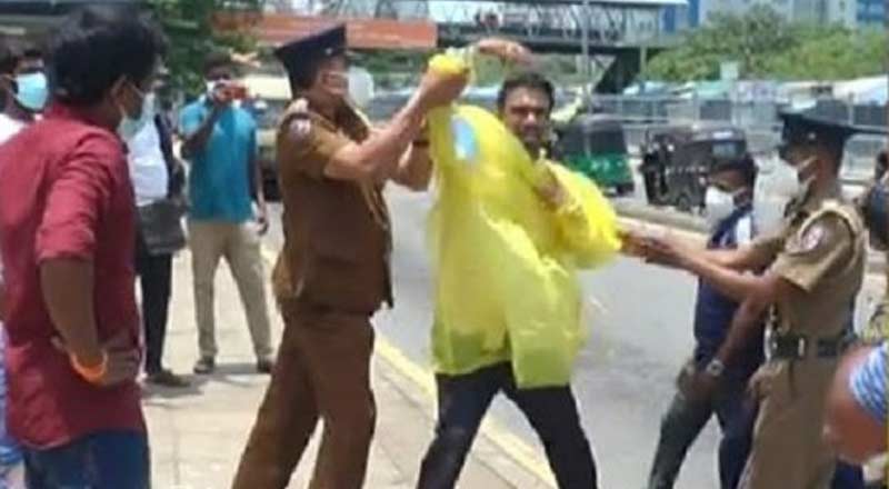 கொழும்பில்  மதுபானசாலை திறப்புக்கு எதிராக போராட்டம்  
