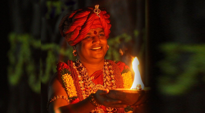 கைலாசாவில் கார்த்திகை தீபத் திருவிழாவை கொண்டாடிய நித்யானந்தா