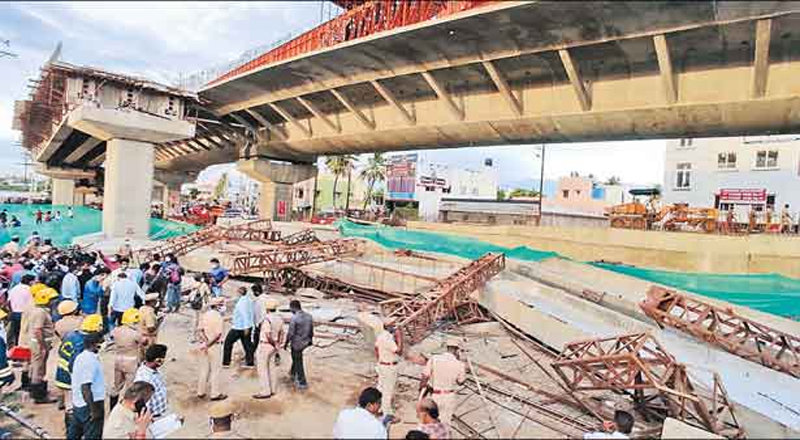 மதுரை மேம்பால விபத்து: ஒப்பந்த நிறுவனத்துக்கு ரூ.3 கோடி அபராதம்! முழு விவரம்