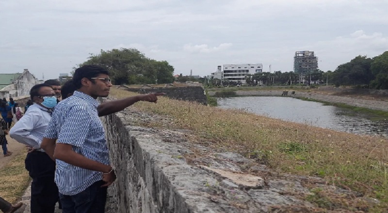 யாழ் கோட்டையில் தொல்லியல் அம்சங்களை பார்வையிட்ட இந்திய தூணைத்தூதர்