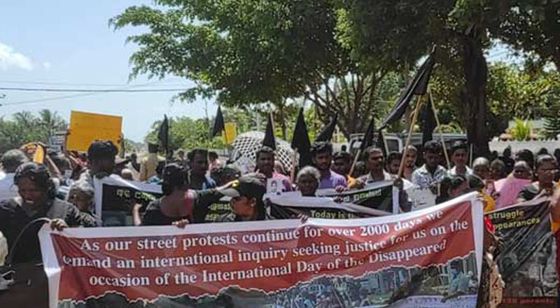 சர்வதேச விசாரணை கோரி கவனயீர்ப்பு போராட்டம்: 2,000 நாட்களை கடந்தும் இன்றும் தொடர்கின்றது 