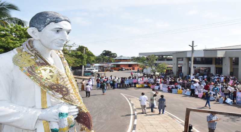 மன்னாரில் காற்றாலை மின் கோபுரங்கள் அமைக்கும் நடவடிக்கைகளுக்கு எதிர்ப்பு தெரிவித்து மாபெரும் கவனயீர்ப்பு போராட்டம் 