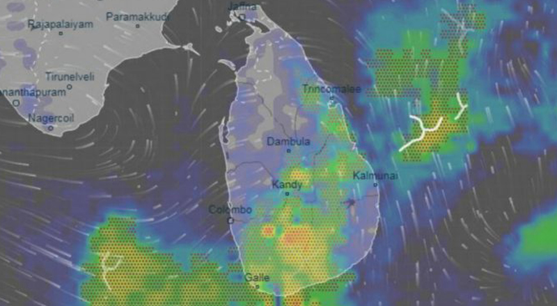 வங்காள விரிகுடா நிலைகொண்டுள்ள தாழமுக்கம் இன்று வலுவடையும் சாத்தியம்: வடக்கு கிழக்கில் பலத்த மழைவீழ்ச்சி 