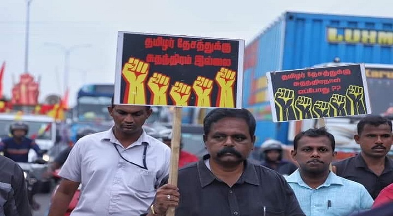 பேரணியில் கலந்து கொண்டமைக்காக  சிவஞானம் சிறீதரன் மற்றும் வேலன் சுவாமிகள் உட்பட ஏழு பேருக்கு எதிராக அழைப்பாணை 