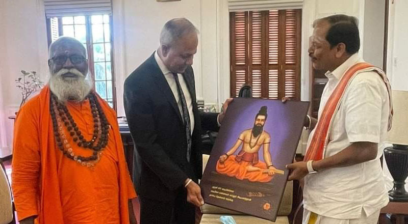 ஜனாதிபதியின்  ஆலோசகர் சாகல  ரத்னநாயக்கவை சந்தித்த  அர்ஜுன் சம்பத்!