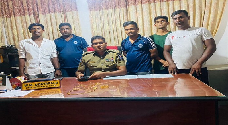 மல்லாக்கத்தில் பட்டப்பகலில் வீடுடைத்து 19 தங்கப் பவுண் நகைகளை திருடிய குற்றச்சாட்டில் ஒருவர் கைது