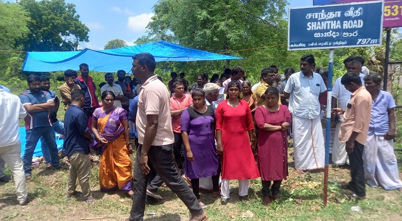 கொலை குற்றவாளிக்கு பலாலி பொலிஸ் நிலைய பொறுப்பதிகாரி பதவியா - வெடித்தது போராட்டம்