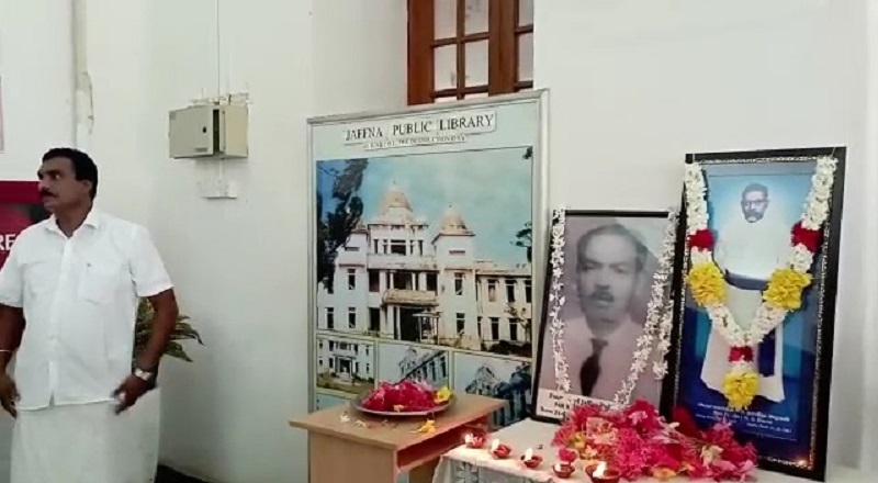 யாழ்ப்பாணம் பொது நூலகம் எரிக்கப்பட்ட 42 ஆவது ஆண்டு நினைவுதினம் இன்று யாழ். நூலகத்தில் அனுஷ்ட்டிக்கப்பட்டது.