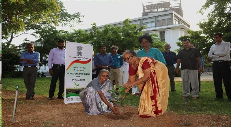 உலக சுற்றுச்சூழல் தினத்தினை முன்னிட்டு யாழ். இந்திய உதவித்தூதரகத்தில் இடம்பெற்றது.