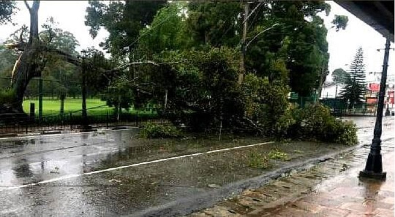 நுவரெலியாவில் சீரற்ற காலநிலையால் வீதி போக்குவரத்து பாதிப்பு