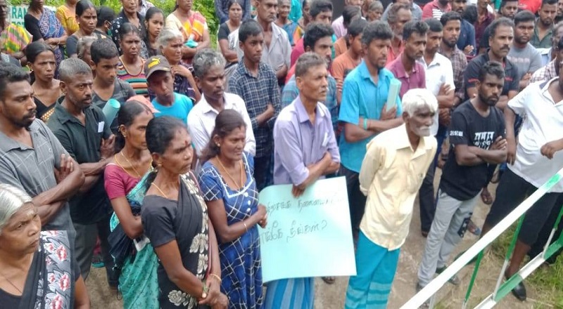 போராடியதால் தோட்டத்தில் இருந்து வெளியேற்றப்படுவதை எதிர்த்து ரம்பொடையில் ஆர்ப்பாட்டம்