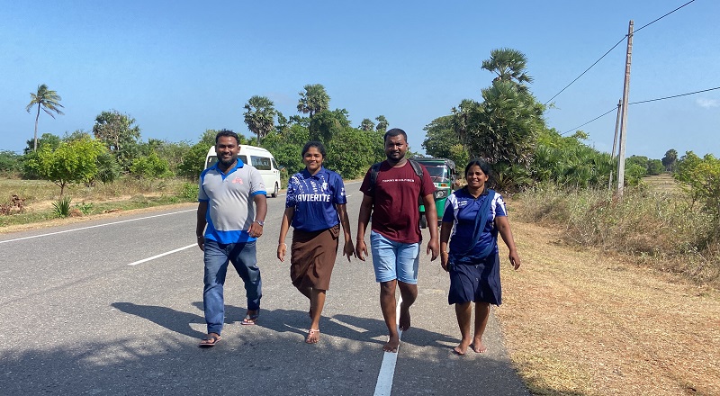 மலையக மக்களின் உணர்வு பூர்வ நடைபவனி முருங்கனை சென்றடைந்தது