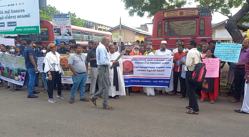 புதுக்குடியிருப்பிலிருந்து மலையகம் நோக்கிய நடைபயணம் கிளிநொச்சியிலிருந்து ஆரம்பமானது