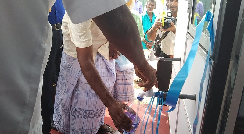 குடிநீர் வழங்கல் திட்டத்தின் முதல் கட்டமாக 5 குடிநீர் தொகுதிகள் மக்கள் பாவனைக்காக திறந்துவிடப்பட்டது