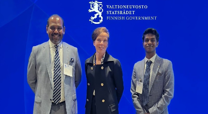 பின்லாந்து மனித உரிமைகளிற்கான சிறப்புத்தூதுவர் தீனா ஜோர்டிக்காவை சந்தித்த  கஜேந்திரகுமார் பொன்னம்பலம்