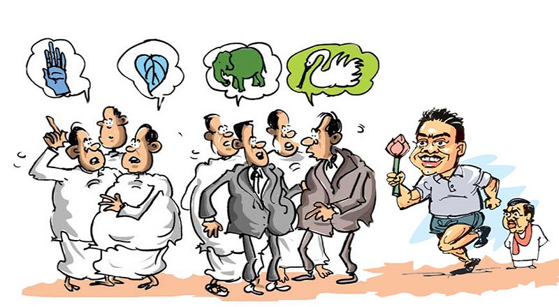 தங்களின் அரசியல் பிழைப்பிற்காக புலிகளை ஆதரித்து பேசும் கட்சிகள் 