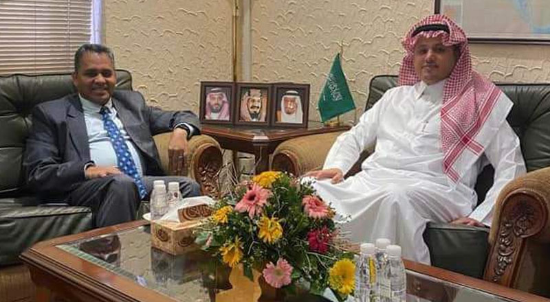 இலங்கைக்கான சவூதி அரேபியத் தூதுவரை சந்தித்த திருகோணமலை பாராளுமன்ற உறுப்பினர்!