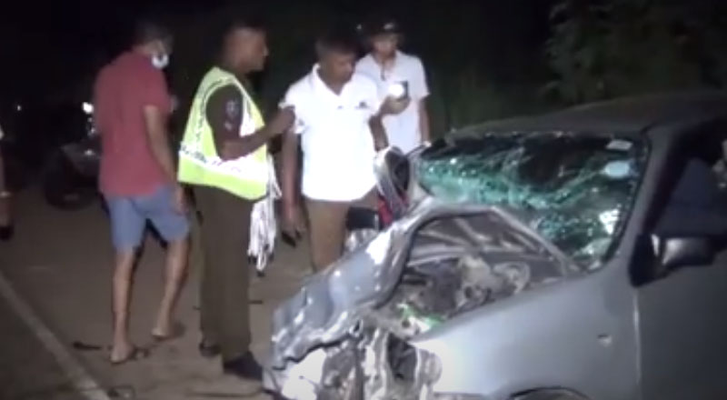 அனுராதபுரத்தில் இருகார்கள் நேருக்கு நேர் மோதி பயங்கர விபத்து - 8 பேர் படுகாயம்