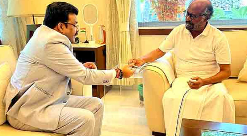 இலங்கைக்கு உதவுவுமாறு ரஜினிகாந்திடம் கோரிக்கை விடுத்த உயர்ஸ்தானிகர்!