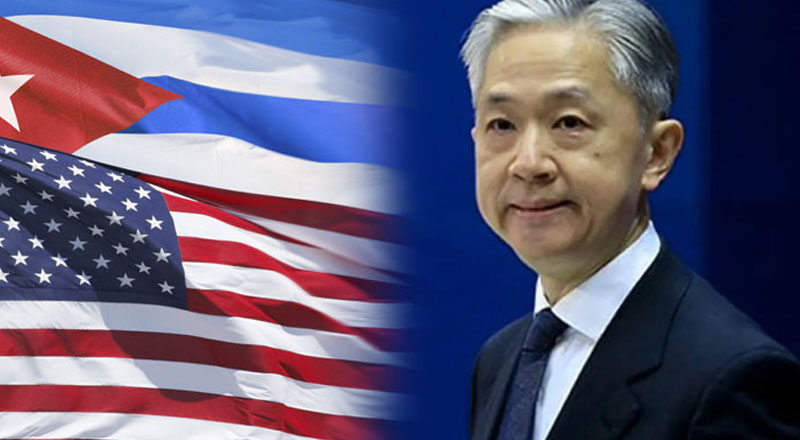 கியூபாவின் உள்விவகாரங்களில் தலையிடக் கூடாது: அமெரிக்காவுக்கு சீனா எச்சரிக்கை