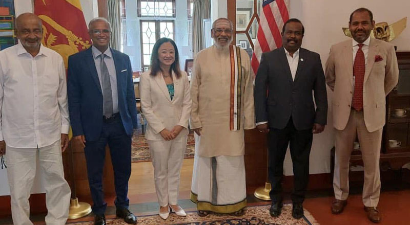 தமிழ் பாராளுமன்ற உறுப்பினர்களை சந்தித்த அமெரிக்க தூதுவர் ஜூலி சங்!