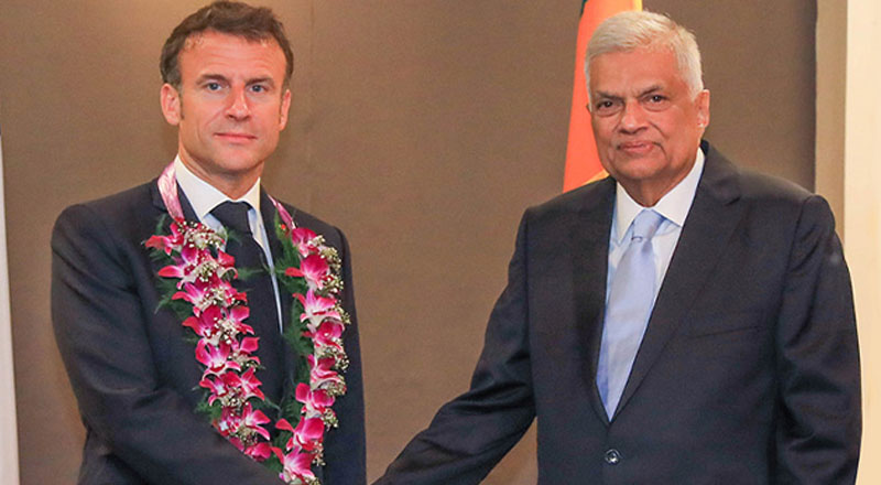 பொருளாதார மீட்சிக்கு ஆதரவு: கொழும்பில் உறுதியளித்த பிரான்ஸ் ஜனாதிபதி