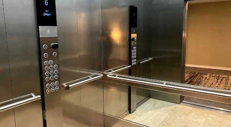 திடீரென பழுதடைந்த ஹோட்டல் ஒன்றின் லிஃப்ட்: அதிர்ஷ்டவசமாக தப்பிய மக்கள்