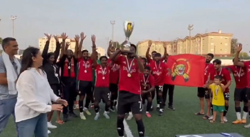 கோனிபா கால்பந்தாட்ட கோப்பையை தட்டிச் சென்ற  தமிழீழ அணி!