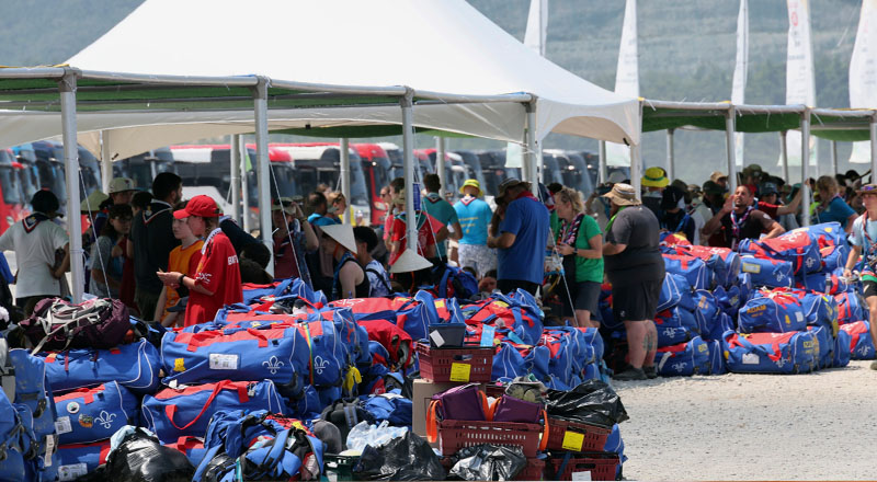 கொரிய ஜம்போரி மைதானத்தில் இருந்து வெளியேற்றப்பட்ட இலங்கை சாரணர்கள்