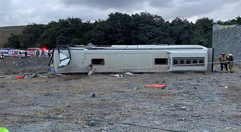 துருக்கியில்  இலங்கையர்களை ஏற்றிச் சென்ற பேருந்து விபத்து: 27 பேர் காயம்