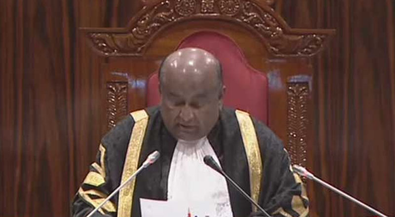 பாராளுமன்றத்தில் அறிவிக்கப்பட்ட உயர் நீதிமன்றத்தின் தீர்ப்பு!